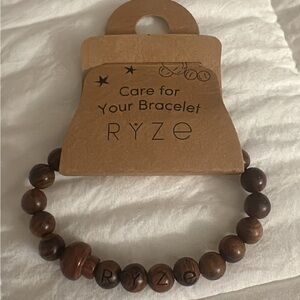 Natural Wooden Beaded Bracelet